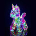 HOLOGRAM UNICORNO IRIDESCENTE C/LEDCM.30H (2pz)